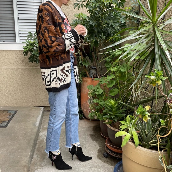 Black/dark red Cesare Paciotti leather booties - Picture 3 of 16